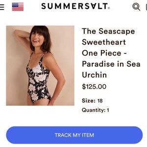 Black floral Summersalt one piece
